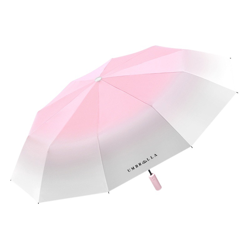 Paraguas de gradiente de sal Paraguas automático paraguas de protección solar paraguas plegable automático gran protección UV lluvia y lluvia de doble uso
