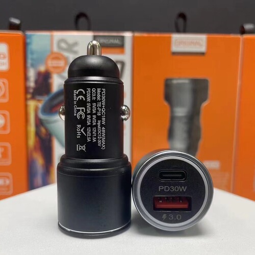 New A+C Charger PD Port PPS Ultra Fast Charging Metal Aluminum Alloy 30W Best Selling E-commerce 48W Flash Charging