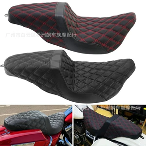 Harley Road King Glide 08-23 üçün dəri motosiklet ikili oturacaq yastığı