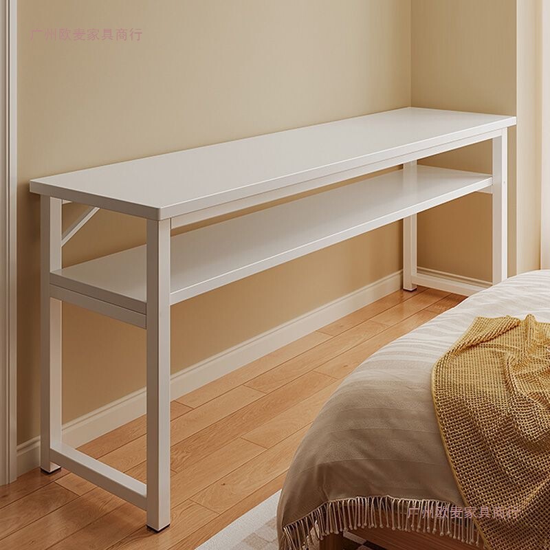 Desk for Home Use in Girls' Bedrooms, Long Table for Simple Rental Rooms, Wall-Mounted Long Desk, Workbench, Narrow Balcony Computer Desk