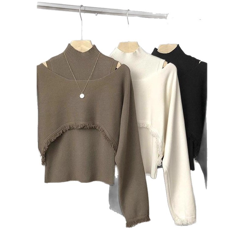 Retro universal knitted long-sleeve