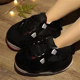 Тапочки Air Jordan демисезонные комфортные тёплые, размеры 36–44, тканевая или кожаная подошва