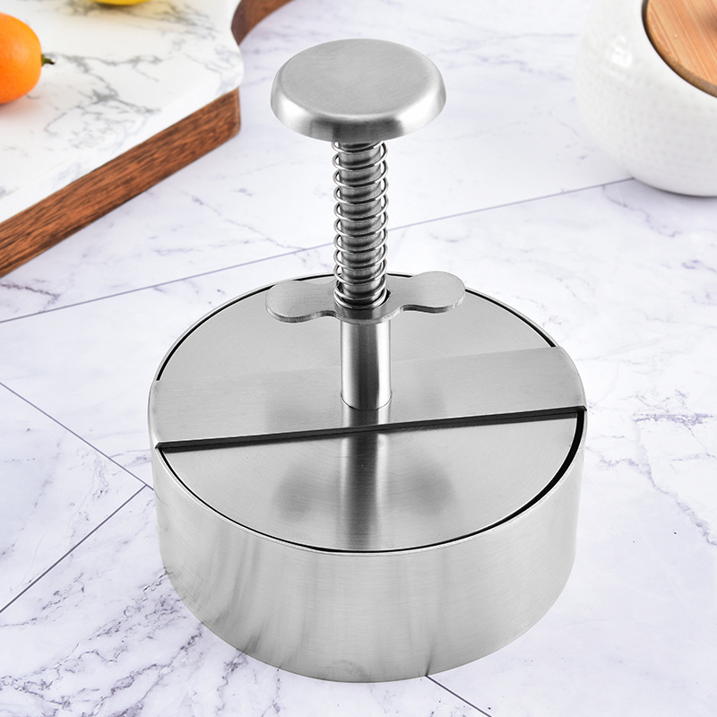 304 prensa de la hamburguesa de carne de prensa de la torta de carne molde de pastel de carne manual de relleno de carne herramienta de cocina