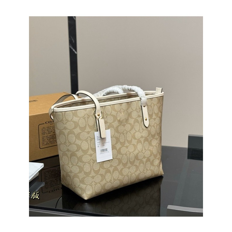 Coach New Women's Bag City30 Zipper Handbag Tote Bag Commuter Monogram Shoulder Mommy Bag Crossbody Shopping Bag Coach New Women's Bag City30 Zipper Handbag Tote Bag Commuter Monogram Shoulder Mommy Bag Crossbody Shopping Bag