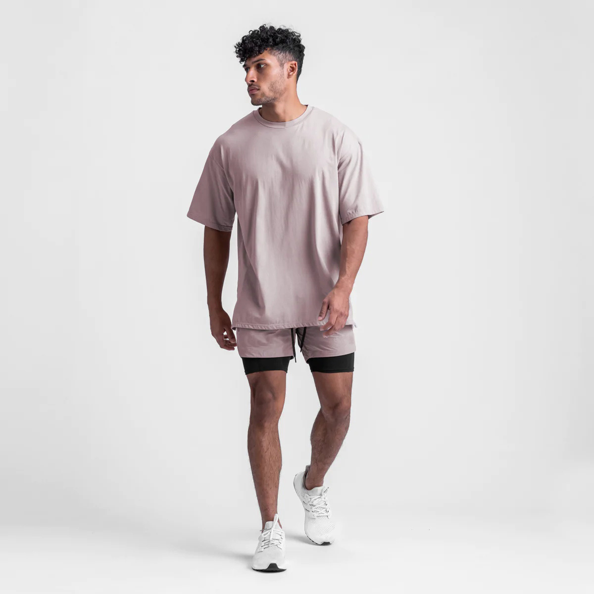 210g Weight Cotton, Cotton Blend Fabric Type T-shirt Tops Type Round Neck Neckline Solid Color Pattern Men's Gender Sports Style Men's Solid Color T-shirt Men's Clothing 6