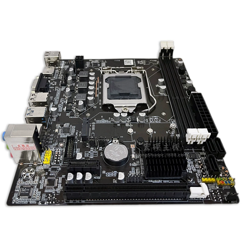 Оптовая новая материнская плата Hongshuo B75, 1155, DDR3, поддержка двойного/четырехъядерного процессора i3/i5/i7