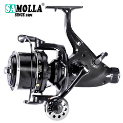 SAMOLLA Dual Brake Spinning Wheel, Catfish Wheel, Long Cast Large Fishing Wheel, Export, Cross-border Wholesale, Anti-tangle
