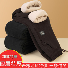 冬季妈妈裤加厚棉裤2025新款中老年女裤加绒加厚外穿铅笔裤女代发