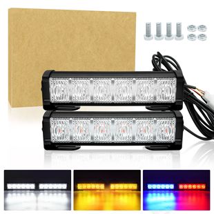 Cross-Mirror Car Flashing Warning Light Super Bright Grille Light Led Strobe Road-Clearing Roof Warning Long Stick Bar Light
