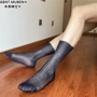 透气不卷边商务波浪纹丝袜