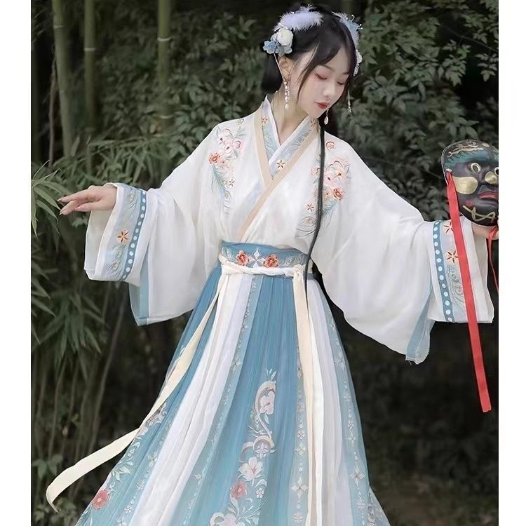 Original Chinese Hanfu Style Cross-Collar Women's Waist-Length Student Super Fairy Spring, Summer, Autumn, and Other Styles