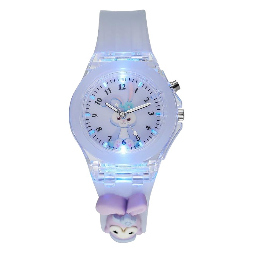 Soft Watch Children's Luminous Electronic Primary School Boys and Girls Infants Waterproof Cartoon Doll Quartz Watch