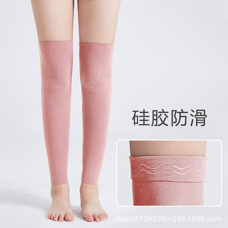 男性と女性の冷えた脚を暖かく保つデロンレギンス、膝関節とふくらはぎを保護、春と夏用のロングボトムオーバーニーソックス|undefined