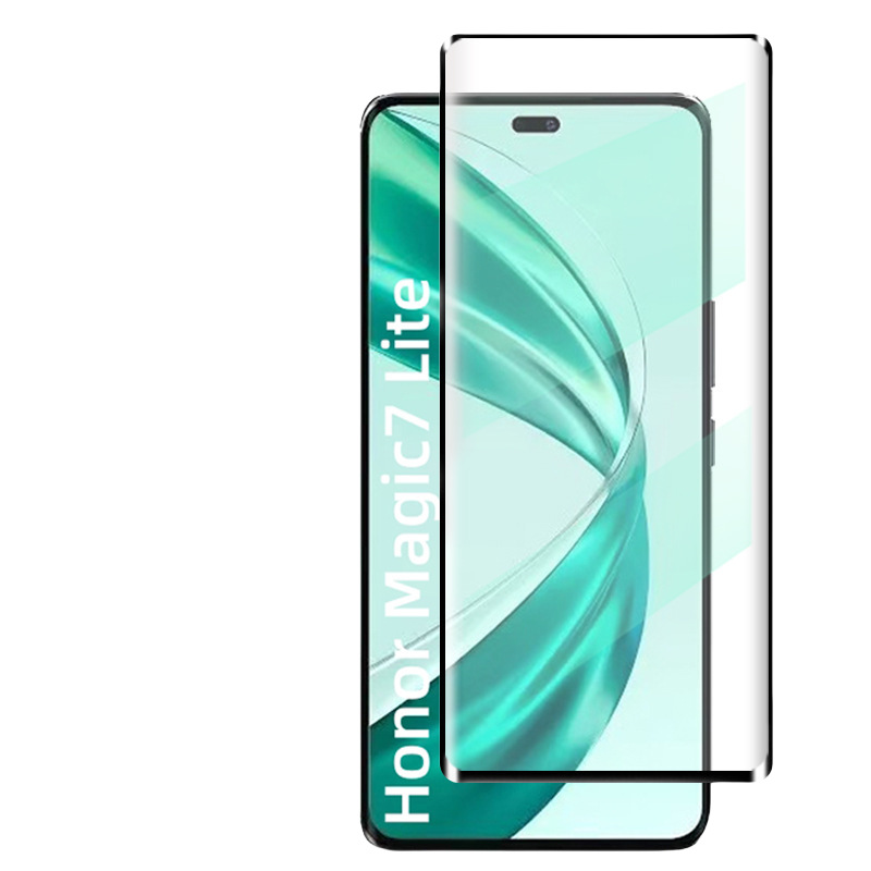 Aplicable a Honor Magic7lite película templada Honor borde adhesivo pantalla de película de vidrio curva alta definición película protectora UV