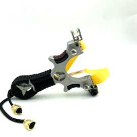 批发铝合金弹工扁皮筋快压线切龙鹰猎渔射击户外竞技弹弓弹弓架