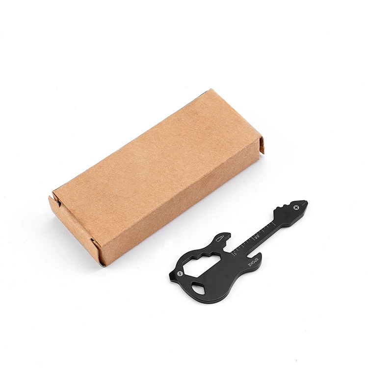 Guitar multi-tool, stainless steel portable keychain, bottle opener & wrench, 0.017 kg