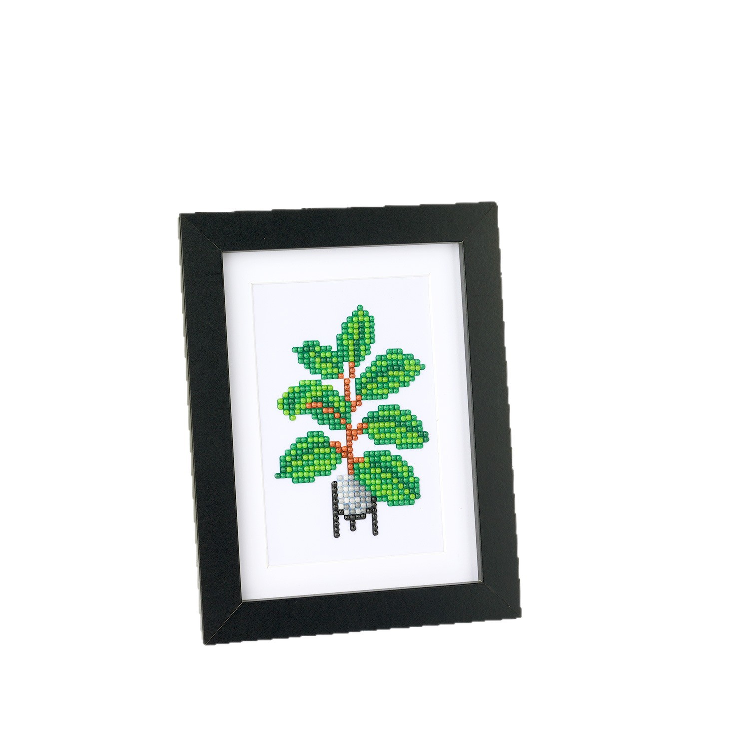 Transfronterizo 5D pintura de diamante decoración 5 * 7 pulgadas sin marco planta ornamentos en maceta regalos al por mayor pintura de mampostería independiente