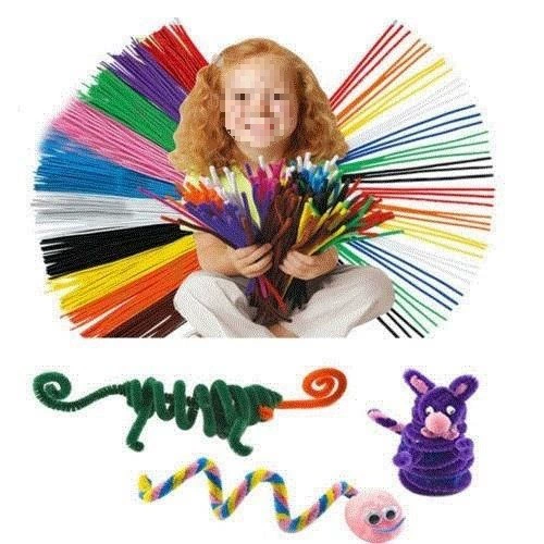 100PCS Kindergarden DIY CHENILLE STEMS PIPE CLEANERS