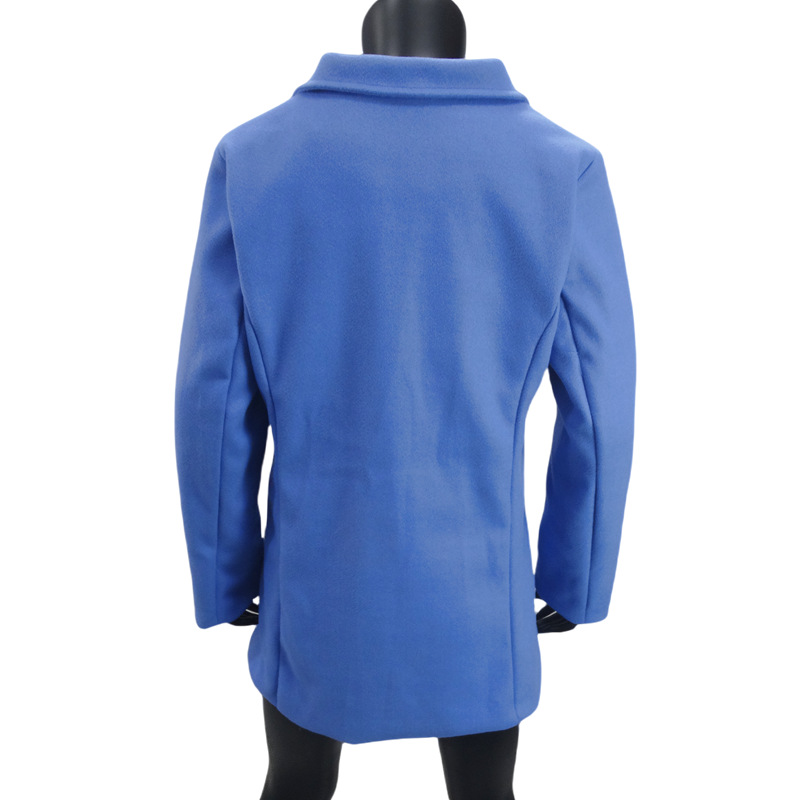 Women's Woolen Coat Single Breasted Cardigan Long Outerwear_voghion.com