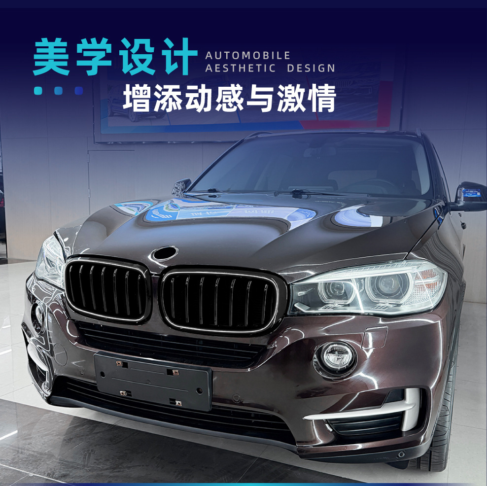 Suitable for Bmw X5 F15 X6 F16 2014-2018 Led Illuminated Front Grille Modification Parts with Lights
