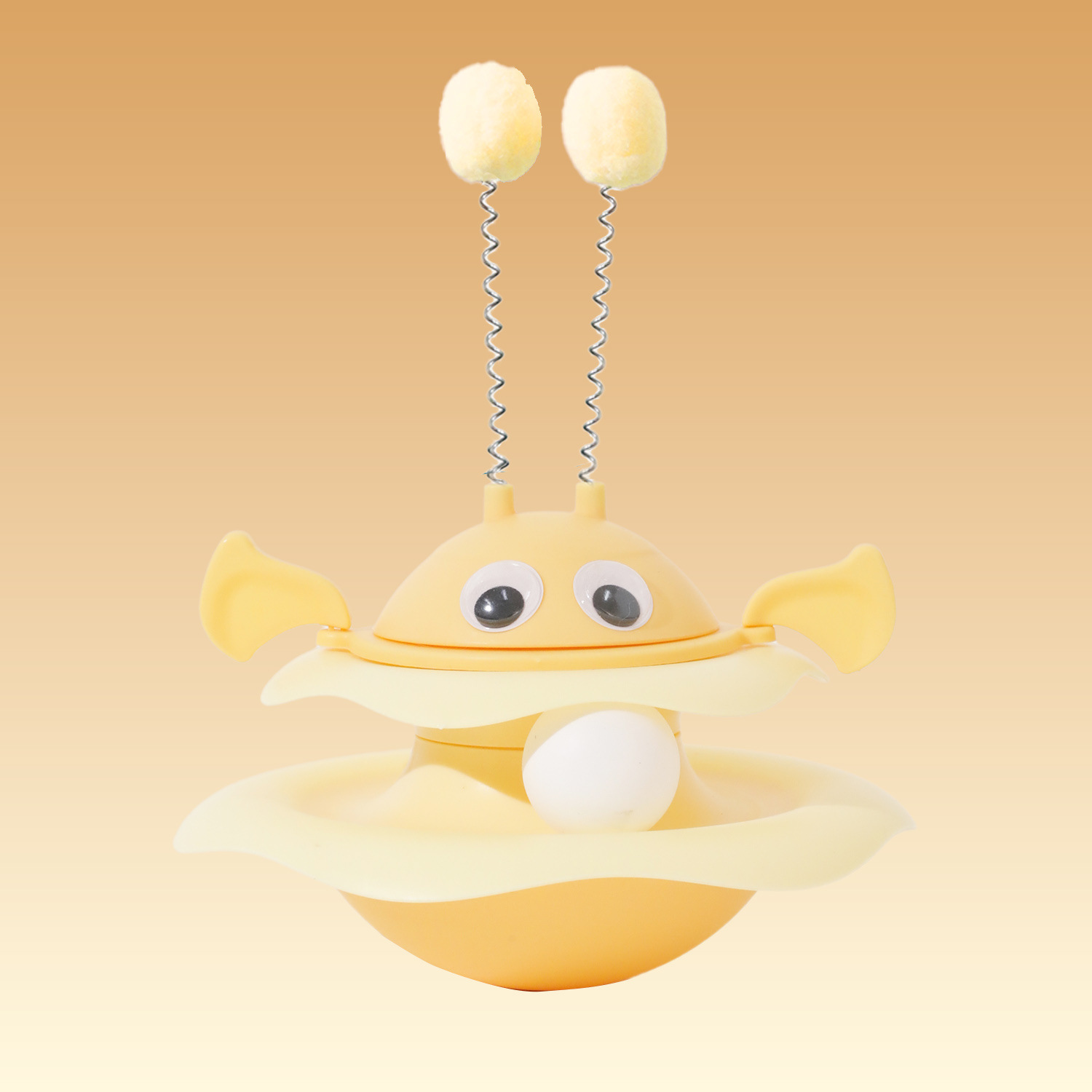 Original abeja torbellino disco de juego giratorio gatito auto-hi alivio de aburrimiento disco giratorio gato resistente a la mordida y arañazos juguetes para gatos