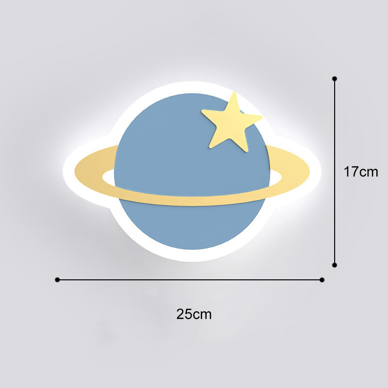 Niños creativos dormitorio noche lámpara de pared acrílico niños y niñas dormitorio decorativo lámpara de pared de dibujos animados lámpara de pared decorativa