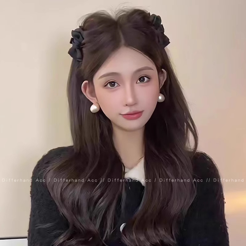 Princesa cabeza de arco clip de agarre para mujeres de alto nivel sensible cara pequeña clip de cabello lateral franja pequeña clip de tiburón clip de cabello tocado