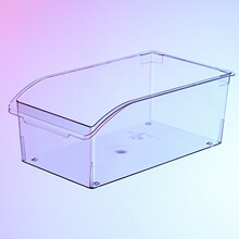 敞口冰箱收纳盒塑料抽屉式蔬菜水果整理盒冷藏冷冻储物盒饮料筐