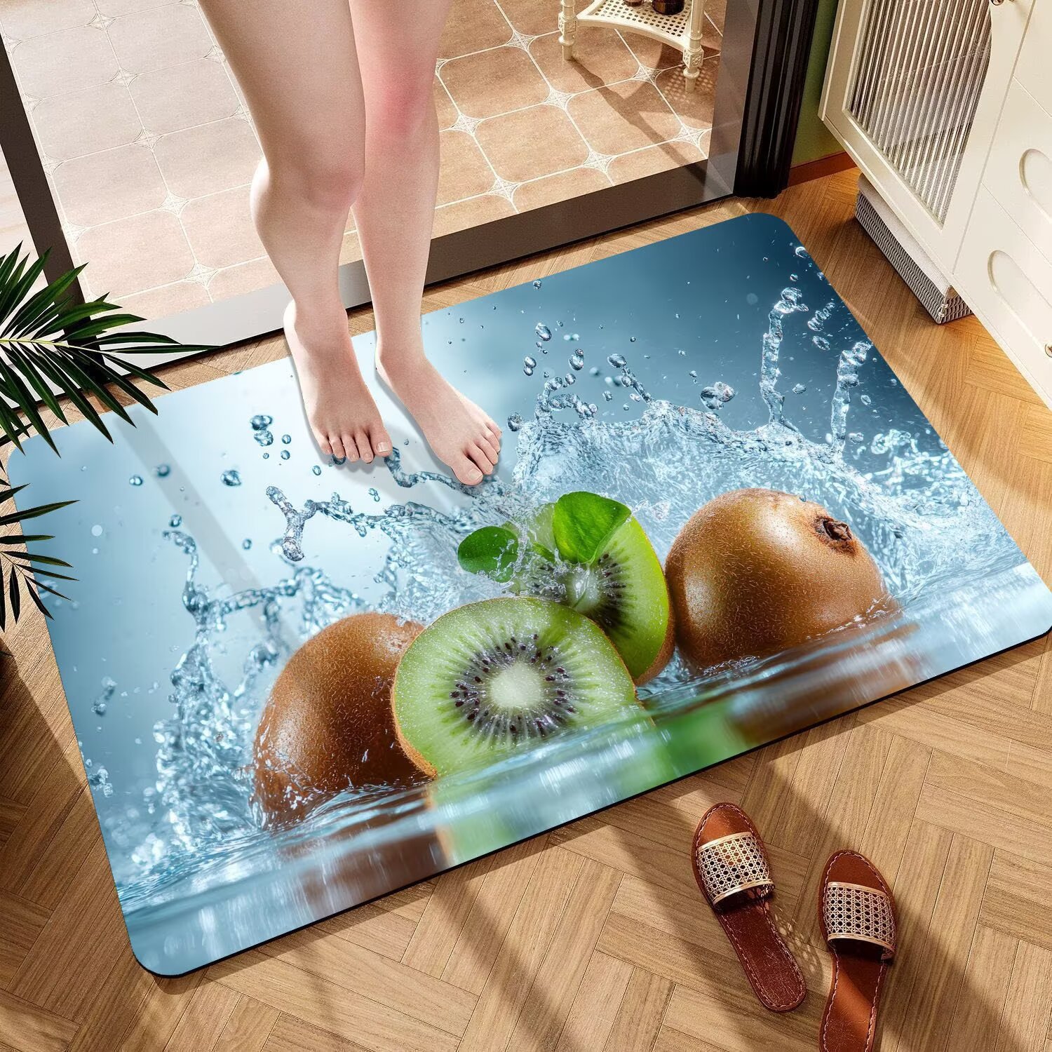 3d Fruit Diatomaceous Earth Bathroom Bath Mat Non-slip Absorbent_voghion.com