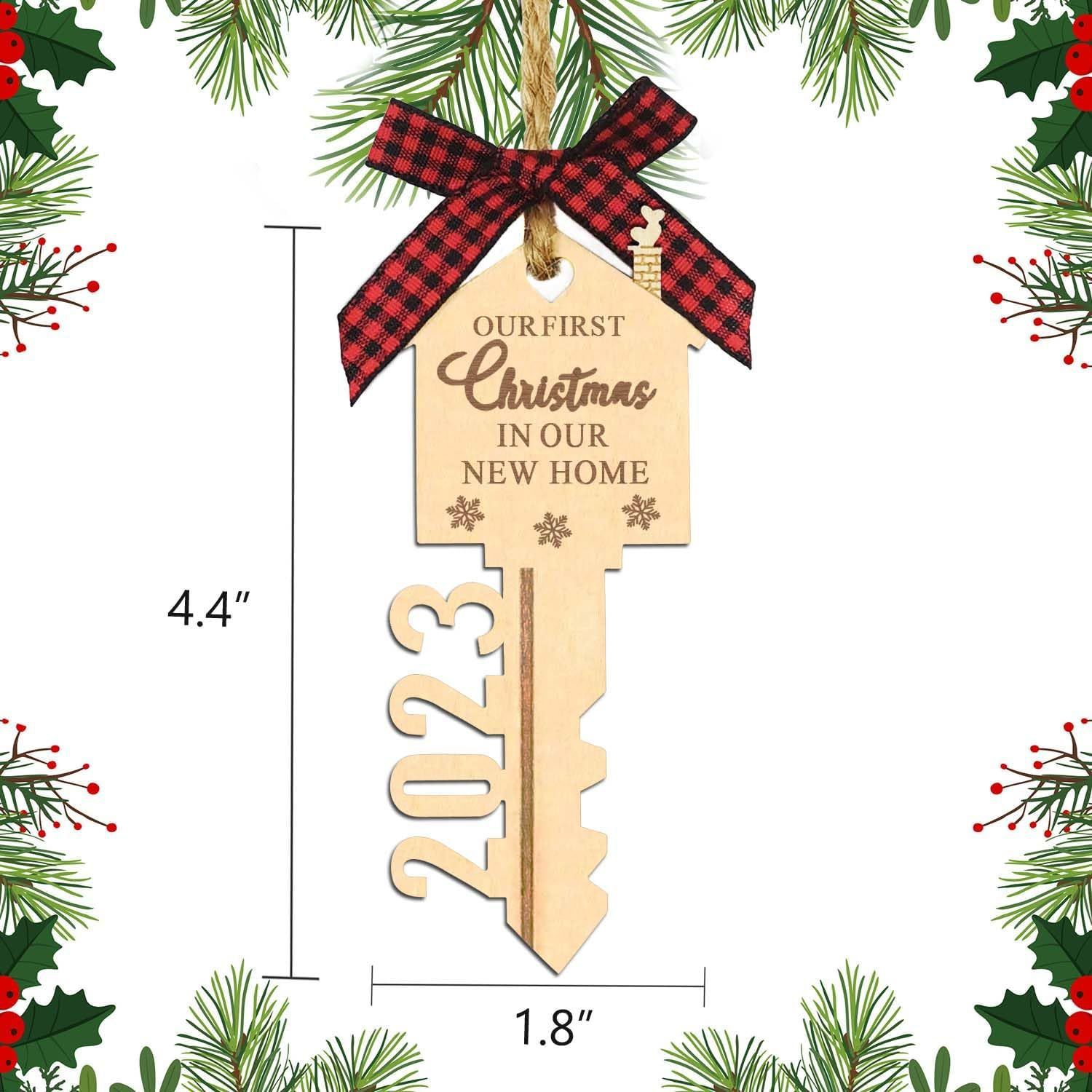 Colgante de madera maciza transfronteriza 23-clave artesanía de madera atmósfera hogar colgante árbol de Navidad decoración colgante de madera