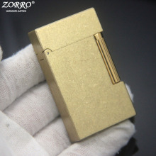 ZORRO佐罗整铜雕铣拨轮侧滑煤油朗声打火机ZL6支持刻字代发