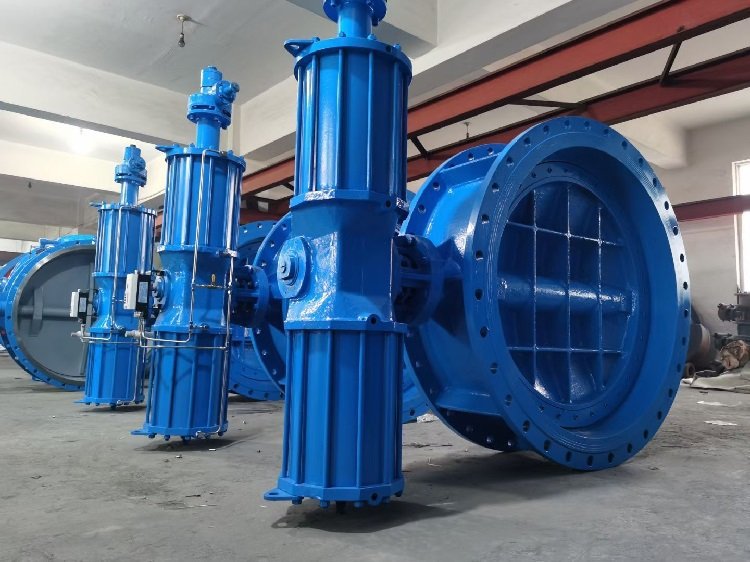 气动硬密封蝶阀 D643H-16C 气动法兰硬密封蝶阀 D643H