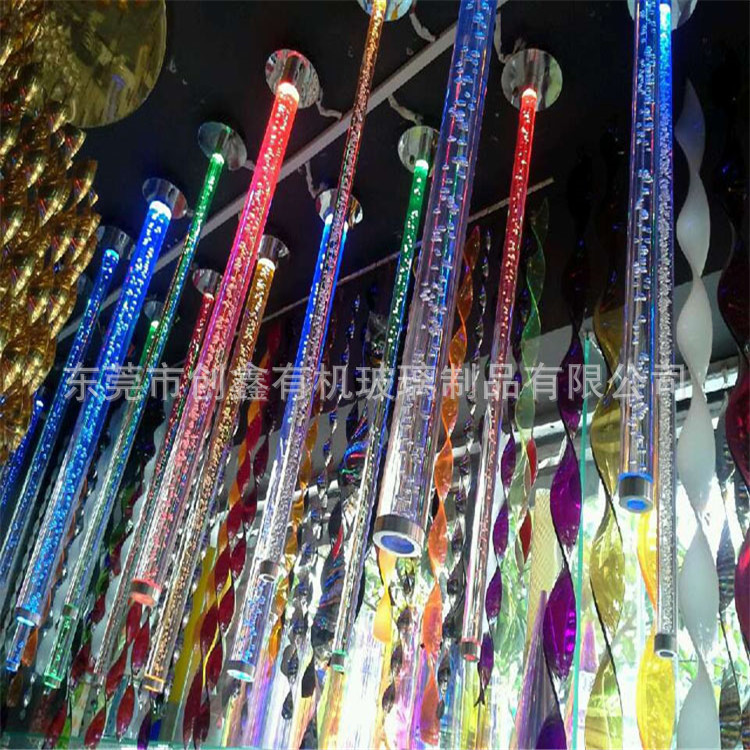 透明亚克力气泡棒 亚克力气泡导光棒 直径5-150MM 方泡棒导光灯饰