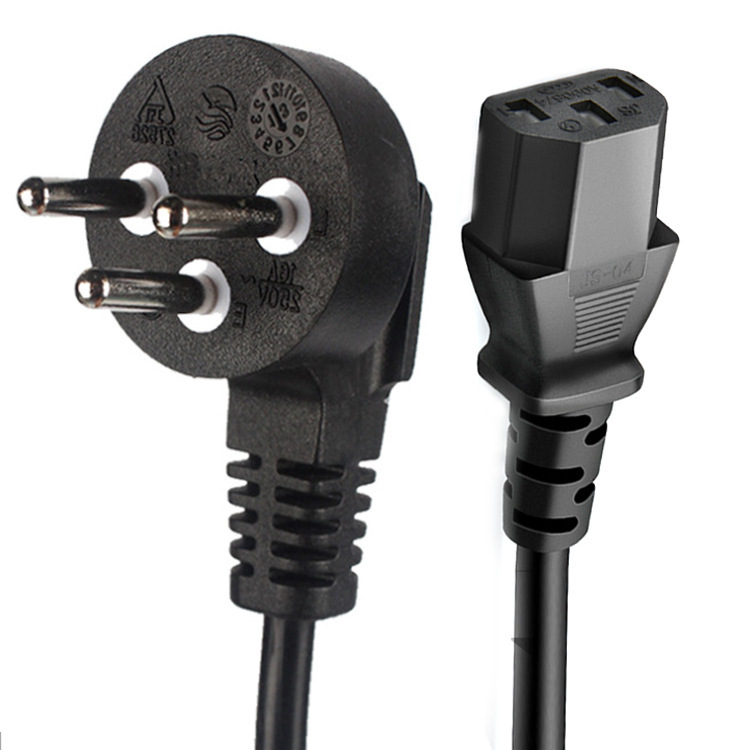 厂家供应以色列插头电源线SII认证家用电缆线弹簧线橡胶线 延长线