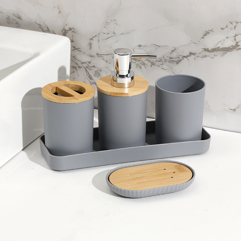 Baños domésticos 7 piezas de almacenamiento herramientas de limpieza artículos de higiene basura inodoro cepillo taza hidráulica caja de jabón al por mayor