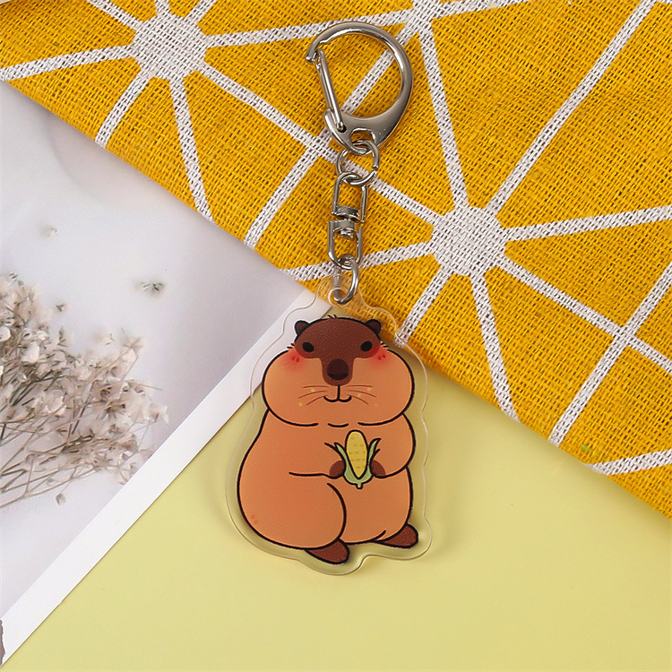 Red popularidad de la marmota encantadora llavero acrílico lindo interesante colgante mochila decoración colgante personalizado