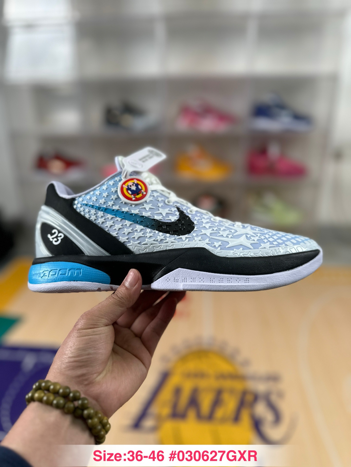 Zapatos Pitian versión original pura Kobe 6 generación zapatos de baloncesto Kobe 6 hornet azul tablero de carbono zapatos deportivos de combate real para hombres y mujeres