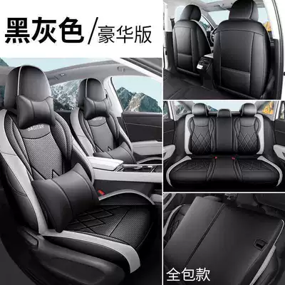 Car Seat Cushions, Modelə uyğun (Original) oturacaq örtükləri - black-and-gray-luxury-edition-full-rear-seat-coverage-note-the-model-year