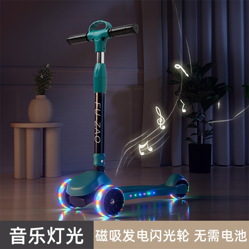 Scooter para niños 1 a 3 a 6 a 12 años plegable 10 a 15 niños, niñas, bebés, pedales para niños grandes