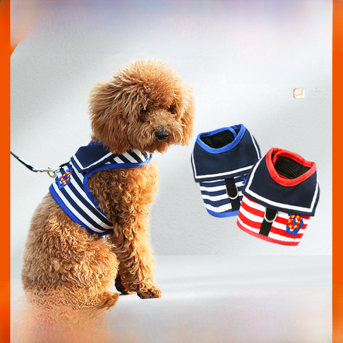 Pet Supplies Dog Harness Back Strap Leash for Teacup Pomeranian Small Medium Dogs Puppy Kitten Anti-Retraction Harness for Outdoor Use