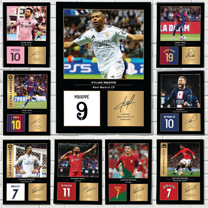 Football Sports Celebrity Canvas Print Modern Wall Art Living Room Home Decor Painting Football Team Player Painting