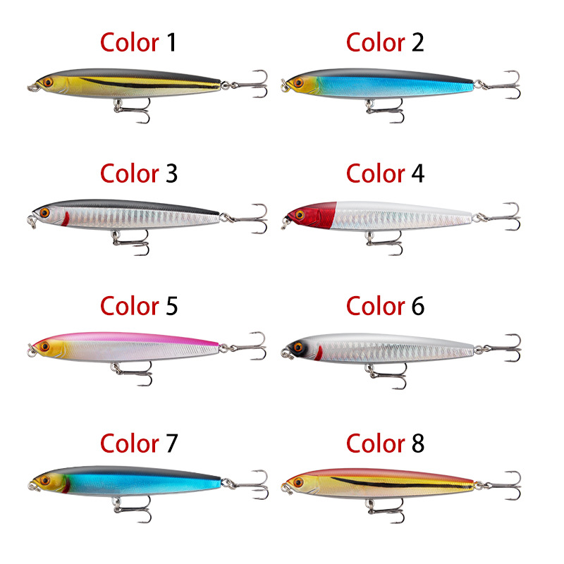 Sinking Minnow Lures Shallow Diving Minnow Baits Fresh Water Bass Swimbait Tackle Gear