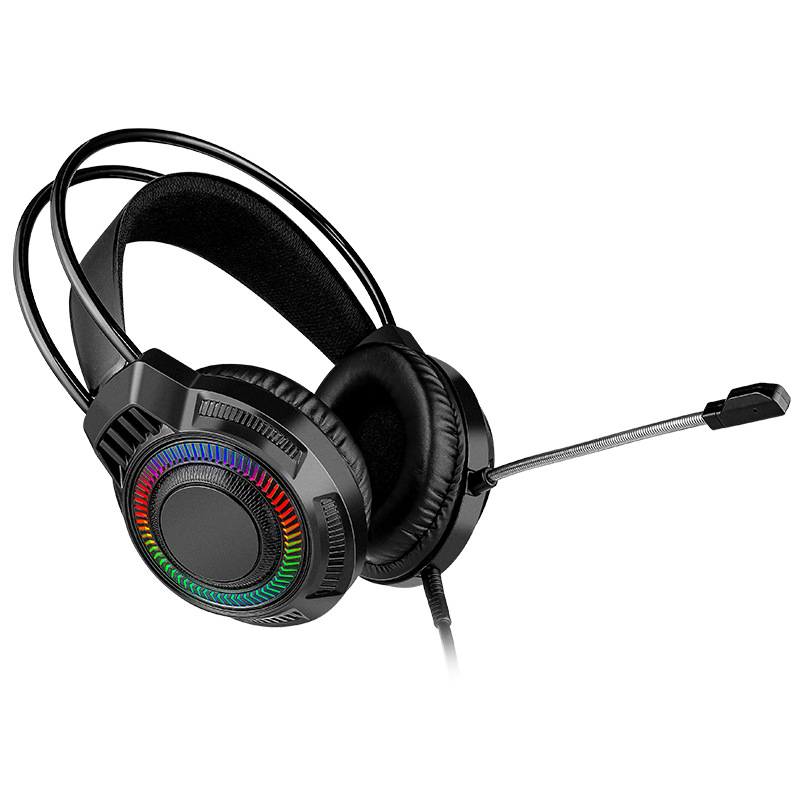 Equipo auricular niñas clase en línea juego escritorio portátil rosa azul con micrófono suspensión cabeza viga