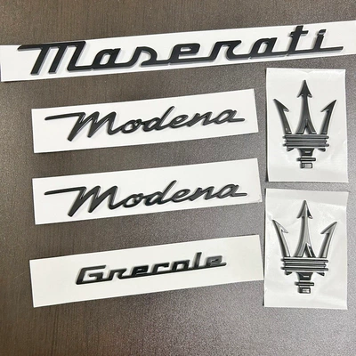 Car logo | Grecale Side Emblem Hood - gray-jialiang-black-suit-modena-six-piece-set