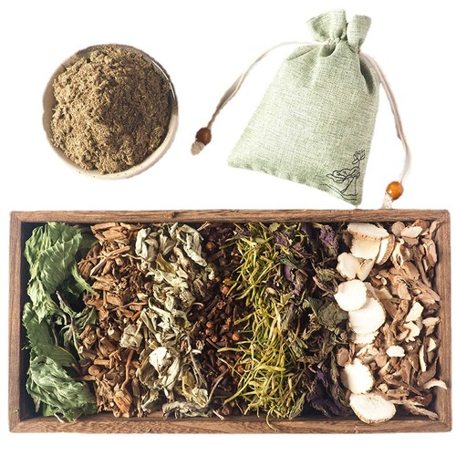 Chinese herbal mosquito repellent sachet Chinese herbal mugwort lavender anti-mosquito sachet Baby anti-mosquito repellent DIY material package