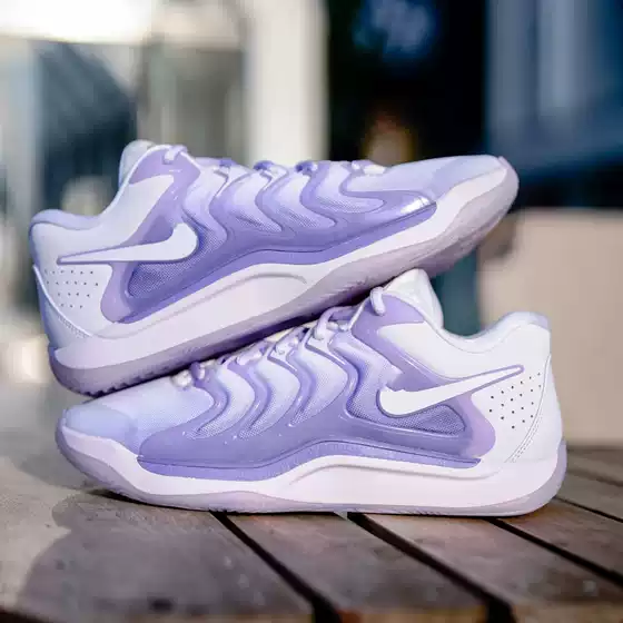 Putian Kd17 Practical Training Basketball Shoes Durant 17Th Generation Anti-Slip Shock-Absorbing Sports Shoes Lavender Purple American Team