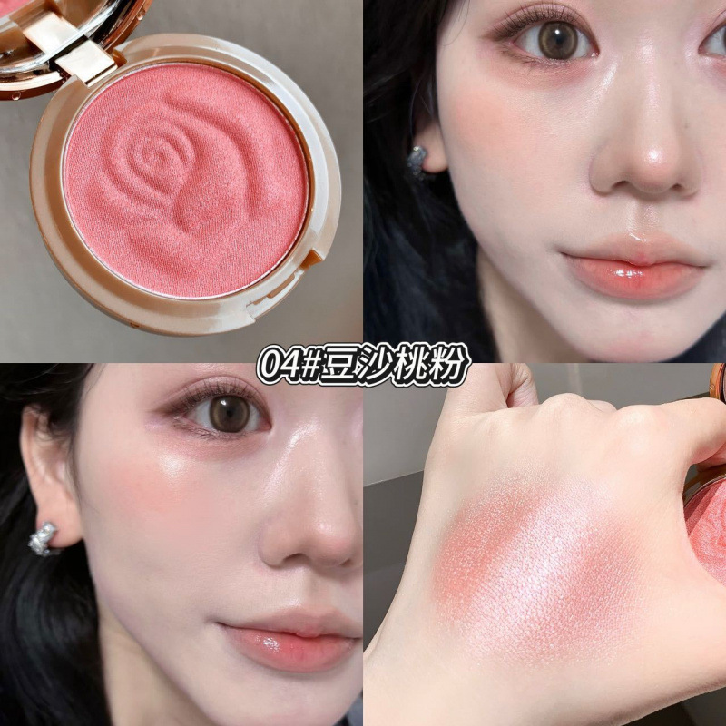 Kobeleen estilo brillante blush, brillo de agua, coreano relieve blush, crema de maquillaje transfronterizo
