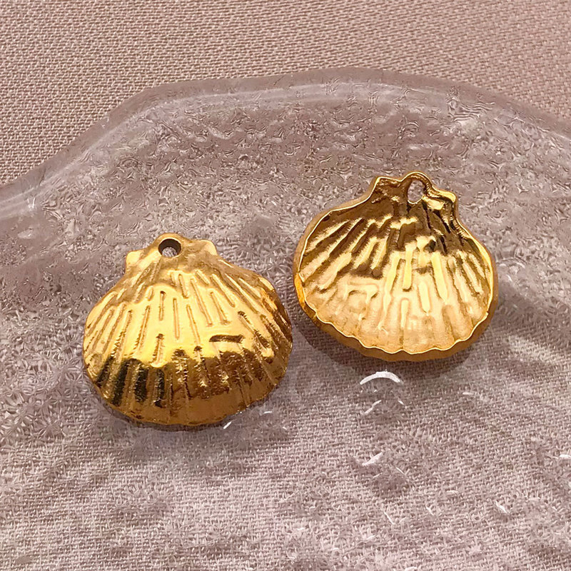 电镀金色不锈钢吊坠海洋系列海螺海星小挂件diy手链项链饰品配件|undefined