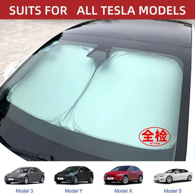 Car Sunshade and Heat Insulation Sunshade Umbrella 2026 New Model Sunshade Curtain Glass Sunshade Panel Cover Front Windshield Sunshade (Sun shade) - 56x374inch14295cm-model-3yxs-universal-with-storage-bag