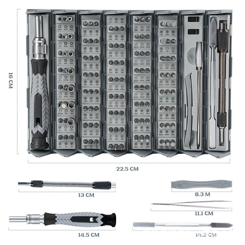 New 126-Piece Phone Device Repair Tool Set, Magnetic Precision Screwdriver Tool Kit